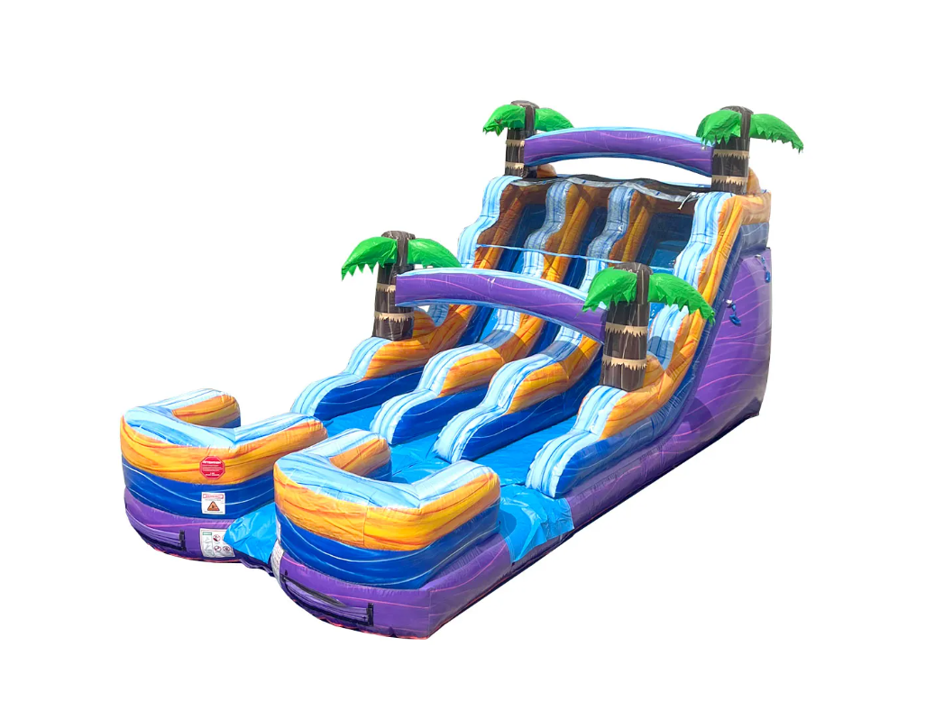 16ft Sunset Surf Dual Lane Slide